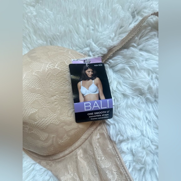 Bali One Smooth U bra Convertible Straps Lace woman’s 40D underwire comfort - Picture 2 of 6